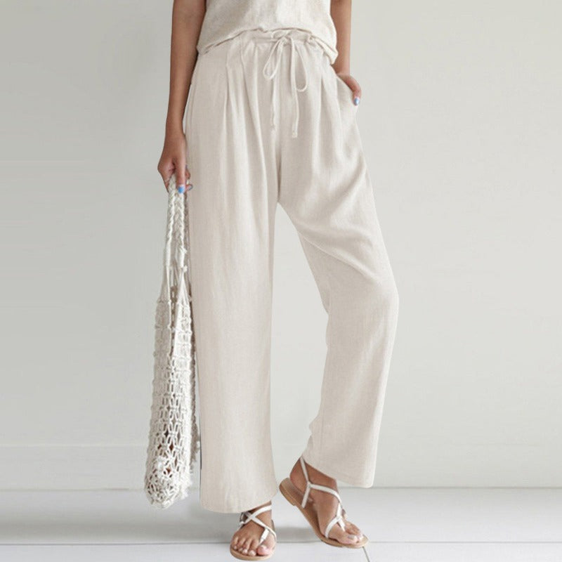 Calça Feminina De Linho Chloe