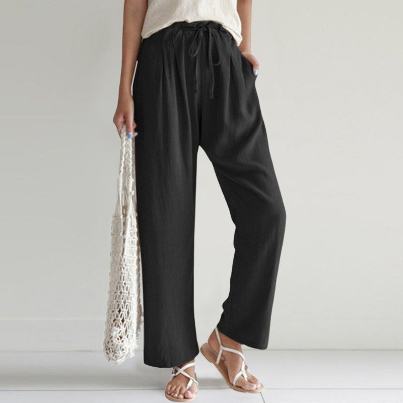 Calça Feminina De Linho Chloe