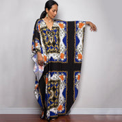 Vestido Longo Kaftan Estampado Tainara