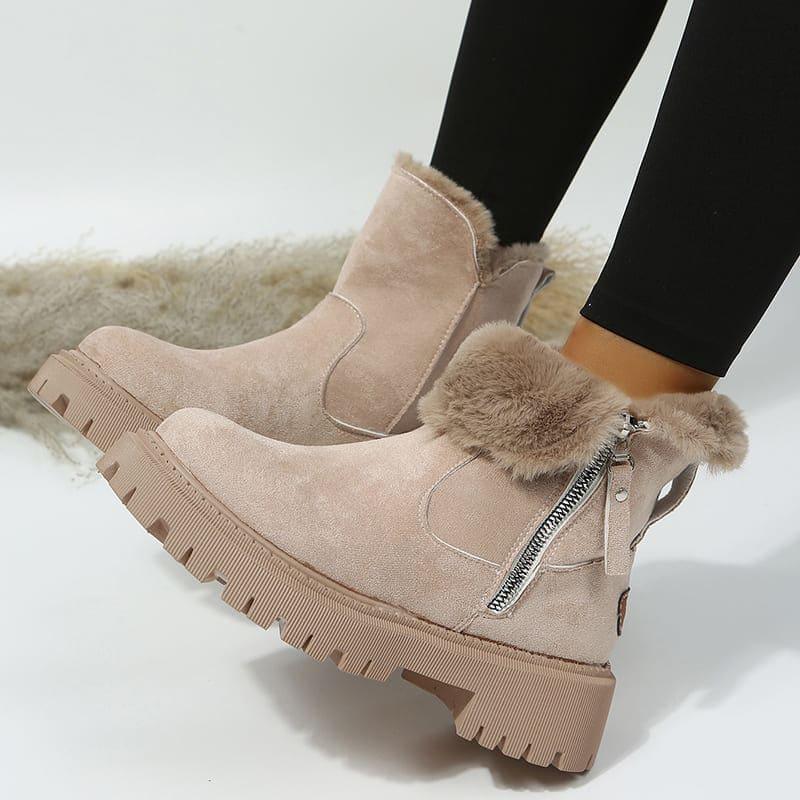 Bota Cano Curto Forrada Feminina Padded