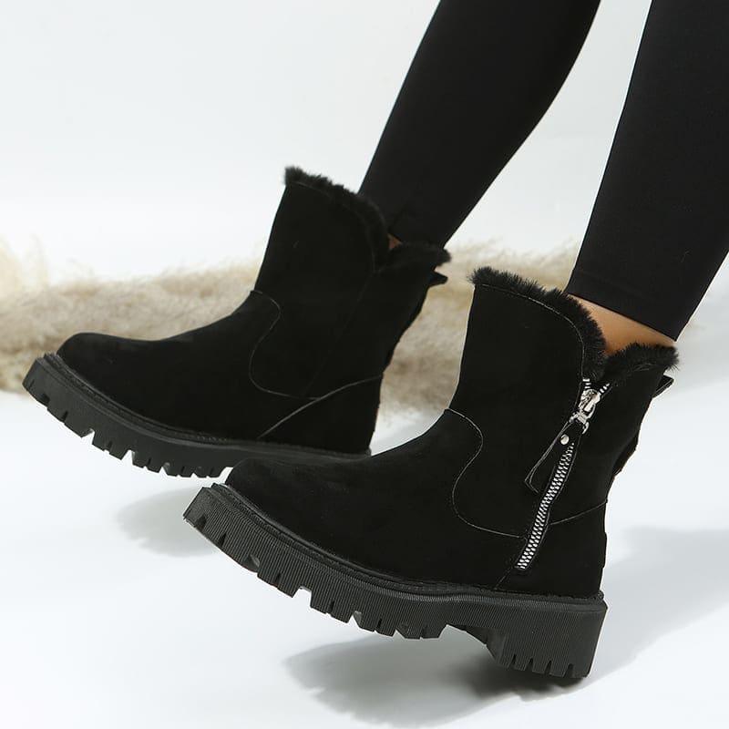 Bota Cano Curto Forrada Feminina Padded