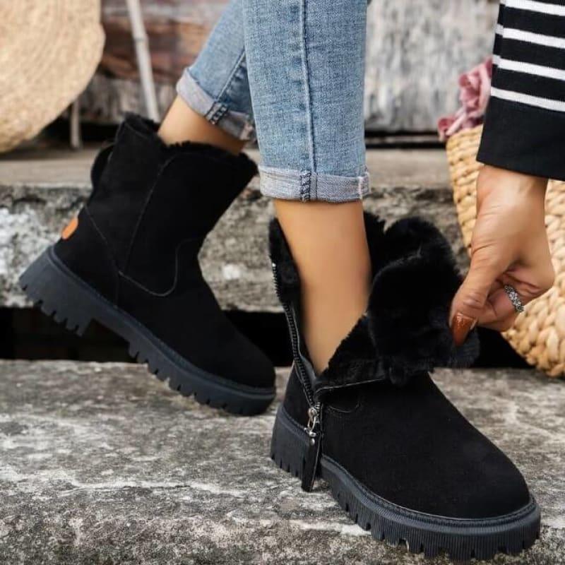 Bota Cano Curto Forrada Feminina Padded