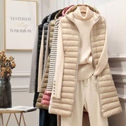 Colete Feminino Alongado Puffer Fashion