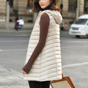 Colete Feminino Alongado Puffer Fashion