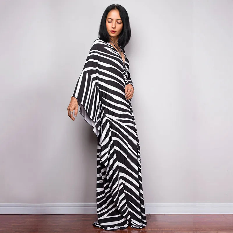 Vestido Longo Kaftan Estampado Tainara