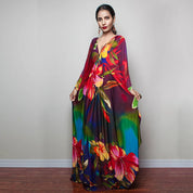 Vestido Longo Kaftan Estampado Tainara