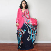 Vestido Longo Kaftan Estampado Tainara