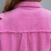 Jaqueta Jeans Feminina Colorida Andy