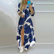 Vestido Longo com Fenda Paris
