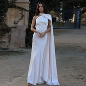 Vestido Longo de Festa Halter Enrolado