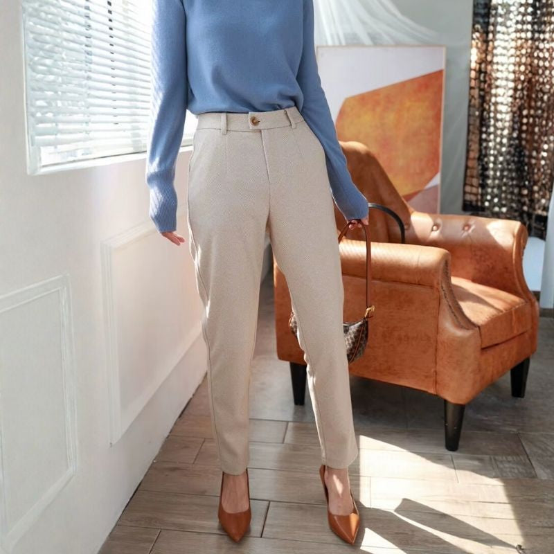 Calça Feminina Alfaiataria Reta Lapis Anne