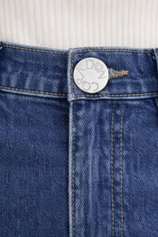 Calça Jeans Feminina Reta Cintura Alta Tais