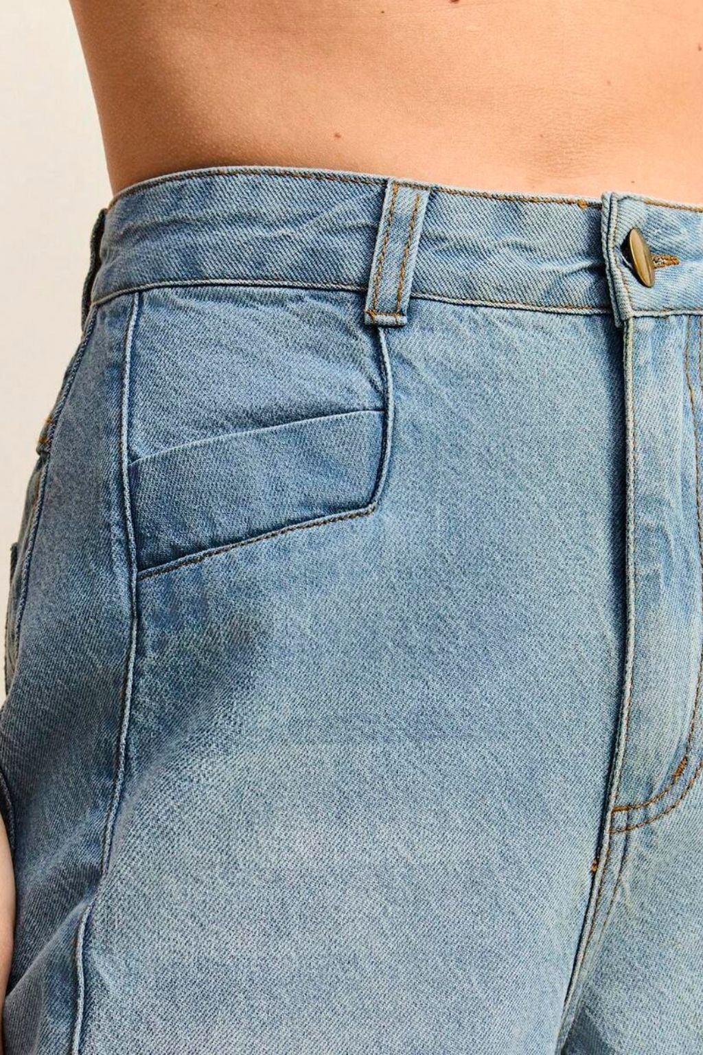 Calça Jeans Wide Leg Feminina Carl