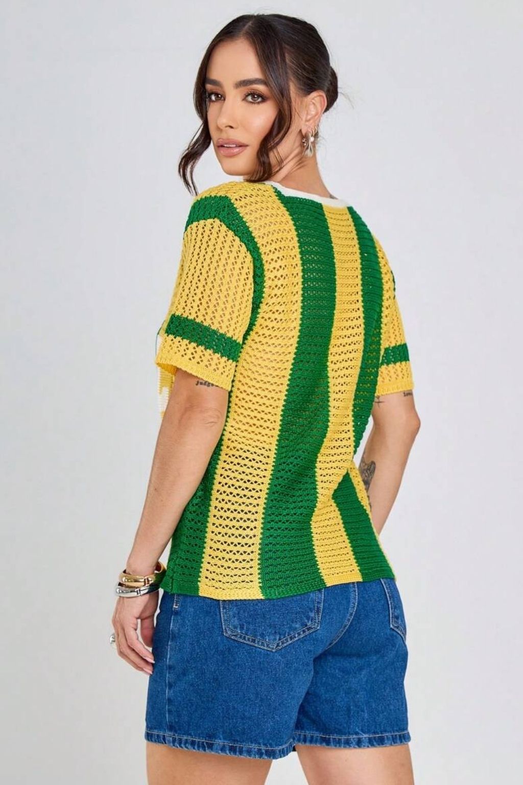 Camisa Brasil Feminina Tricot