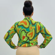 Camisa Feminina Manga Longa Cris