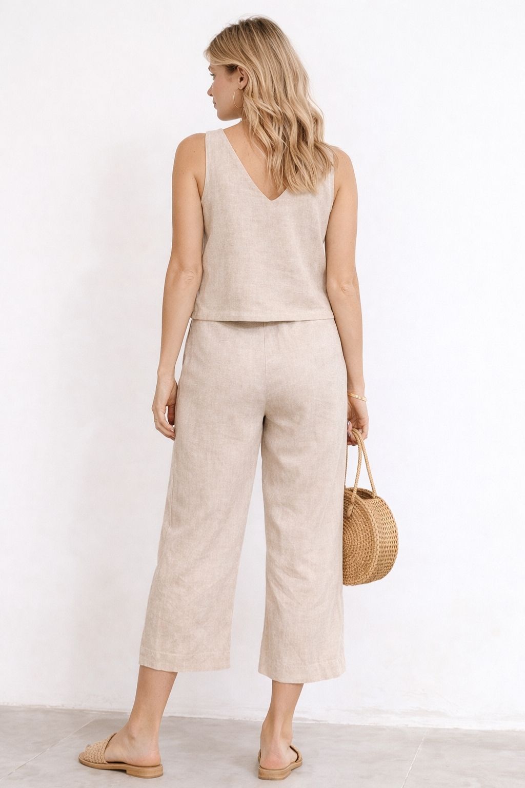 Conjunto Feminino Alfaiataria Linho Magda