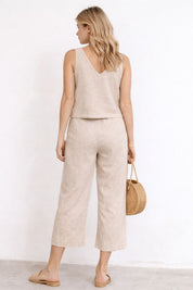 Conjunto Feminino Alfaiataria Linho Magda
