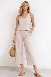 Conjunto Feminino Alfaiataria Linho Magda
