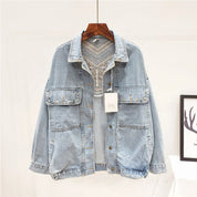 Jaqueta Jeans Feminina Com Franjas Country