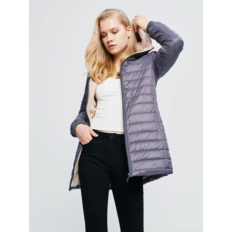 Jaqueta Puffer Feminina Forrada Cute
