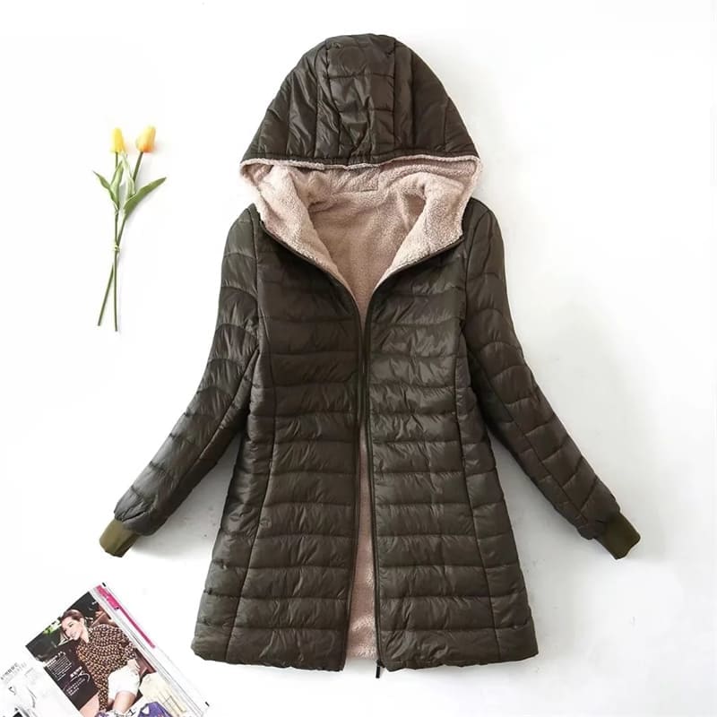 Jaqueta Puffer Feminina Forrada Cute