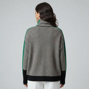 Suéter Feminino Preto Gola Alta Ariadne