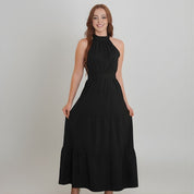 Vestido 3 Marias Longo Preto Kleo