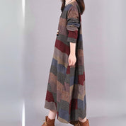 Vestido Midi Manga Longa Any