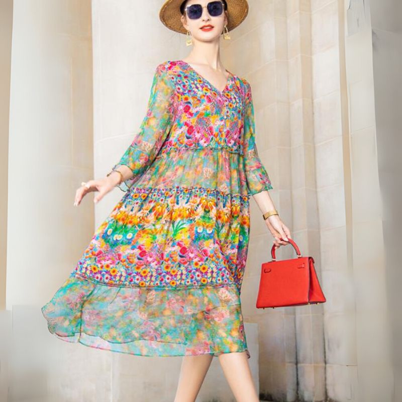 Vestido Midi Elegante Fernanda